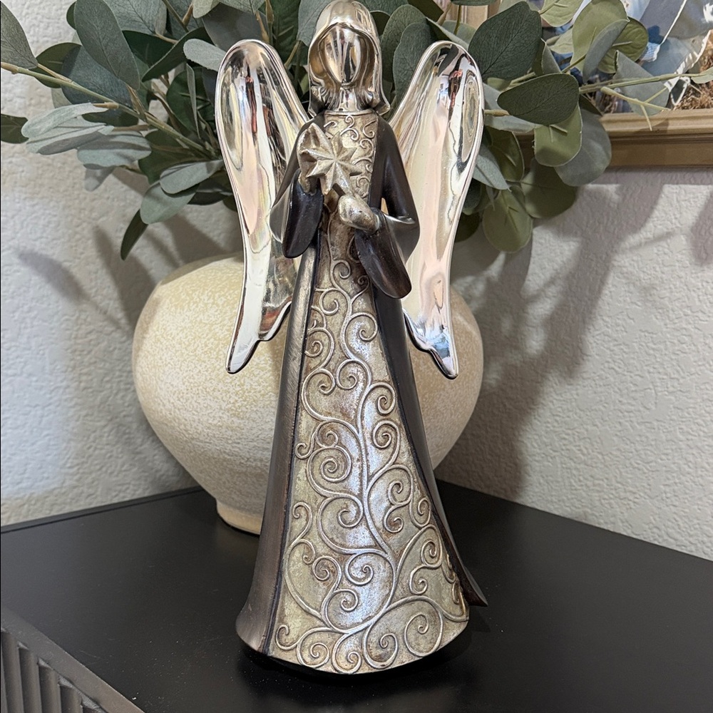 Silver and Gold Angel Figurine